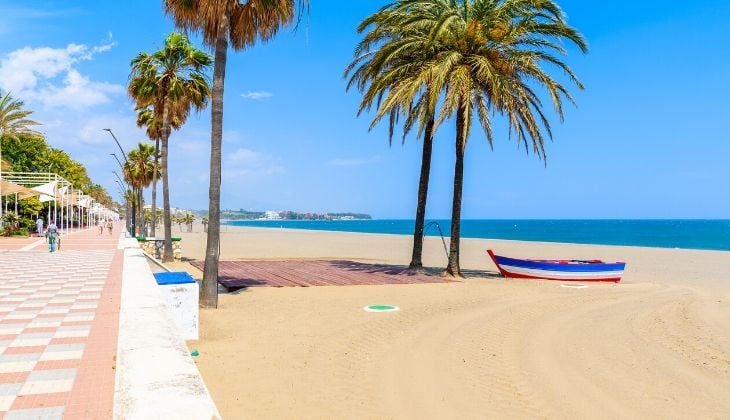 blue flags Estepona beaches