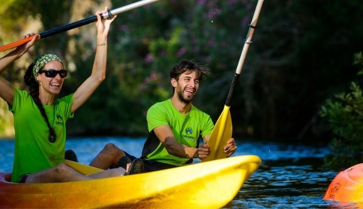 Aktivitäten auf dem Fluss Guadiaro, La Gran Senda litoral Malaga