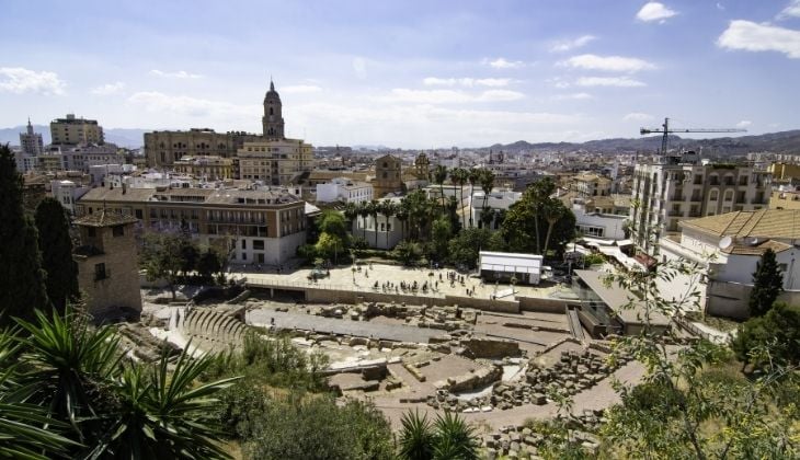  Aussichtspunkt der Alcazaba, Landschaften Malaga Hauptstadt