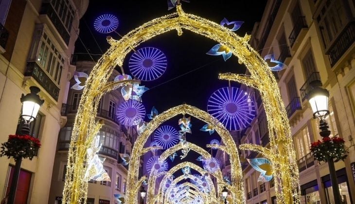Christmas lights on Calle Larios, Christmas in Malaga