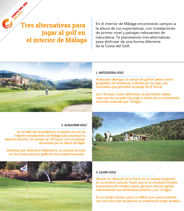 Campos de golf interior Málaga