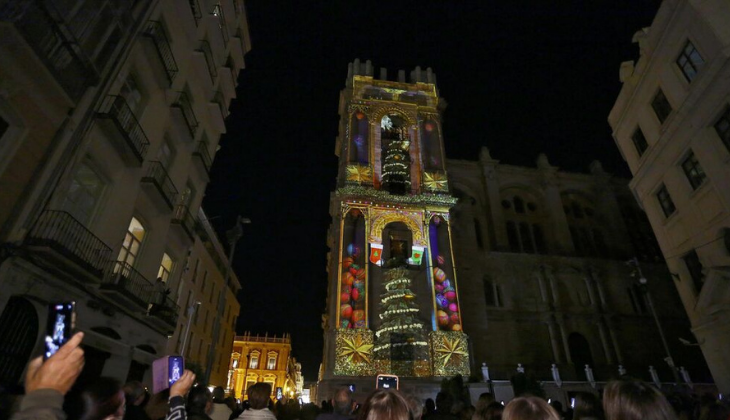 light show christmas malaga