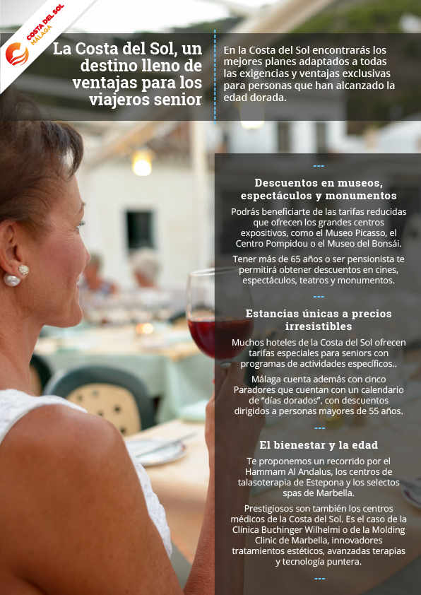 Málaga, un destino lleno de ventajas para el turista senior Málaga, un destino lleno de ventajas para el turista senior
